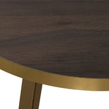 Set of 3 tables Alexandra House Living Brown Golden Wood-3