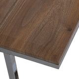 Centre Table Alexandra House Living Brown Silver Wood 99 x 45 x 59 cm-3