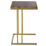 Set of 3 tables Alexandra House Living Brown Golden Wood-4