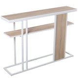 Console Alexandra House Living White Wood 120 x 82 x 25 cm-4