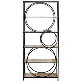 Shelves Alexandra House Living Brown Black Metal 80 x 180 x 33 cm-6