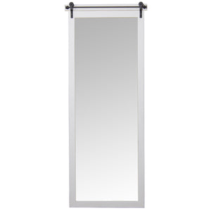 Wall mirror Alexandra House Living White Wood Rectangular 5 x 47 x 155 cm-0