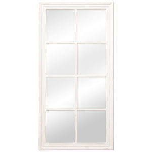 Wall mirror Alexandra House Living White Wood Rectangular 5 x 78 x 150 cm-0