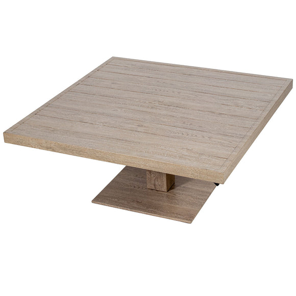 Table Alexandra House Living Beige 101 x 101 cm Adjustable-0