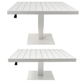 Table Alexandra House Living White 101 x 101 cm Adjustable-4