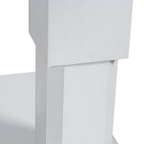 Table Alexandra House Living White 101 x 101 cm Adjustable-3