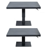 Table Alexandra House Living Anthracite 101 x 101 cm Adjustable-3