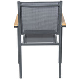 Garden chair Alexandra House Living Black 55 x 86 x 60 cm textilene-5