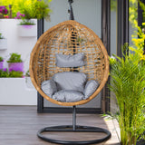 Hanging garden armchair Alexandra House Living Black 117 x 106 x 198 cm-1