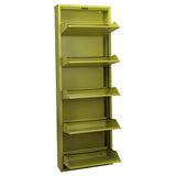 Shoe Rack Alexandra House Living Green 50 x 170 x 15 cm 5 drawers-2