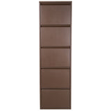 Shoe Rack Alexandra House Living Brown 50 x 170 x 15 cm 5 drawers-2