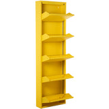 Shoe Rack Alexandra House Living Yellow 50 x 170 x 15 cm 5 drawers-6