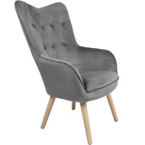 Armchair Alexandra House Living Grey 65 x 99 x 71 cm-4