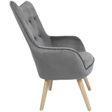 Armchair Alexandra House Living Grey 65 x 99 x 71 cm-3