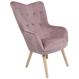 Armchair Alexandra House Living Pink 65 x 99 x 71 cm-5