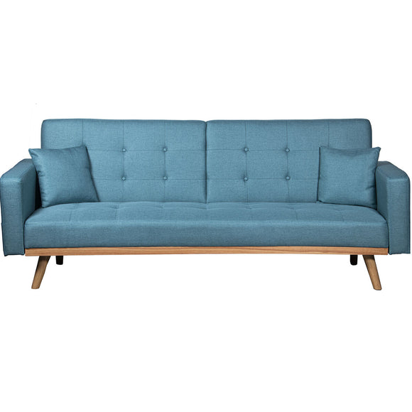 Sofabed Alexandra House Living Blue 216 x 81 x 87 cm-0