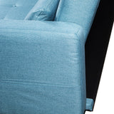 Sofabed Alexandra House Living Blue 216 x 81 x 87 cm-4