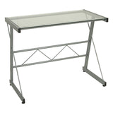 Desk Alexandra House Living Grey Metal 90 x 72 x 50 cm-1