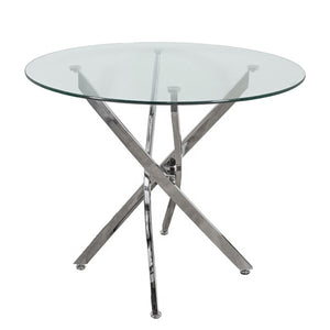 Dining Table Alexandra House Living Grey Crystal 100 x 71 x 100 cm-0