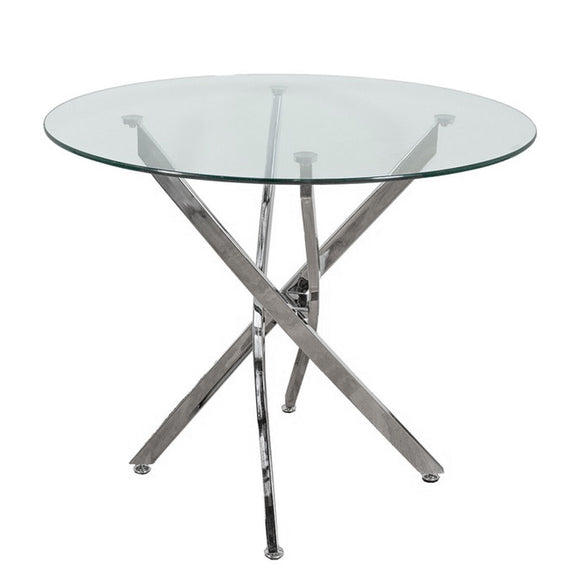 Dining Table Alexandra House Living Grey Crystal 100 x 71 x 100 cm-0