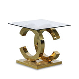 Side table Alexandra House Living Crystal 55 x 55 x 50 cm-0