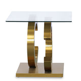 Side table Alexandra House Living Crystal 55 x 55 x 50 cm-2