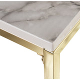 Set of 2 tables Alexandra House Living Golden Metal-3