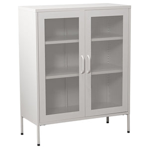 Sideboard Alexandra House Living White Metal 80 x 102 x 35 cm-0