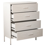 Chest of drawers Alexandra House Living White Metal 80 x 102 x 35 cm-6