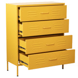 Chest of drawers Alexandra House Living Yellow 80 x 102 x 35 cm-5