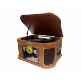 Record Player Sunstech PXRC52CDWD Brown Wood-5