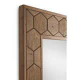 Hanging mirror Alexandra House Living Natural 88 x 203 x 4 cm-3