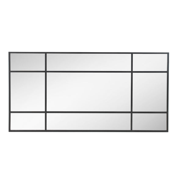 Hanging mirror Alexandra House Living Black 200 x 100 x 3 cm-0