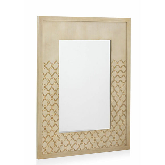 Hanging mirror Alexandra House Living Ivory 78 x 101 x 3 cm-0