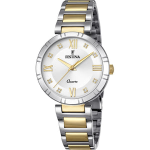 Men's Watch Festina F16937/A Gold Silver-0