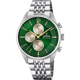 Men's Watch Festina F20285/9 Green Silver-0