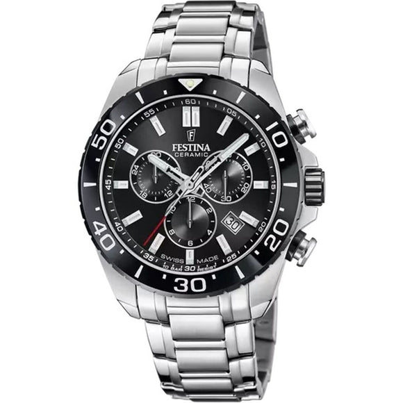 Men's Watch Festina F20042/4 Black Silver-0