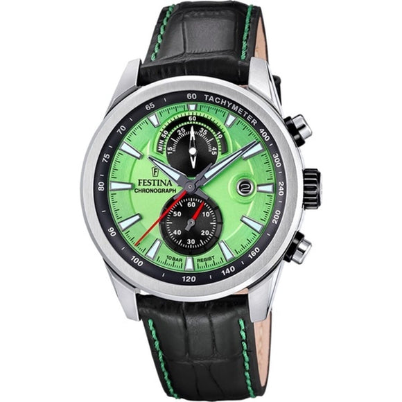 Men's Watch Festina F20695/3 Black Green-0