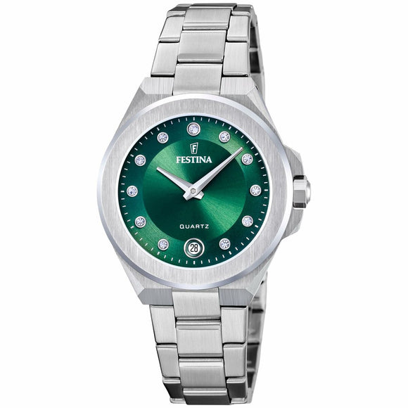 Men's Watch Festina F20700/4 Green Silver-0