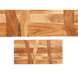 Side table Gift Decor FM 0323-054 Trama Brown Black 120 x 60 x 48 cm 120 x 10 x 60 cm-2