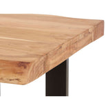 Side table Holo 120 x 60 x 47 cm Brown Black Acacia-1