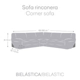 Sofa Cover Eysa ROC Light brown 110 x 120 x 600 cm Corner-cupboard-3