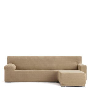 Right short arm chaise longue cover Eysa JAZ Beige 120 x 120 x 360 cm-0