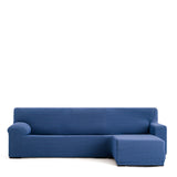 Right short arm chaise longue cover Eysa JAZ Blue 120 x 120 x 360 cm-0