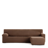 Right short arm chaise longue cover Eysa JAZ Brown 120 x 120 x 360 cm-0