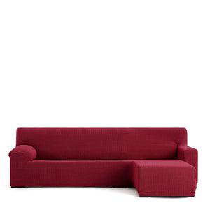 Right short arm chaise longue cover Eysa JAZ Burgundy 120 x 120 x 360 cm-0