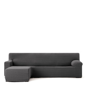 Right short arm chaise longue cover Eysa JAZ Dark grey 120 x 120 x 360 cm-0