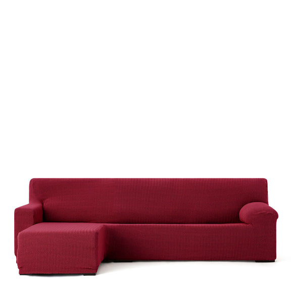 Right short arm chaise longue cover Eysa JAZ Burgundy 120 x 120 x 360 cm-0