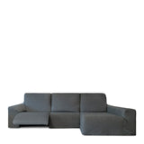 Right long arm chaise longue cover Eysa ROC Dark grey 180 x 120 x 360 cm-0