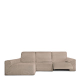 Left long arm chaise longue cover Eysa ROC Candied Chestnut Light brown 180 x 120 x 360 cm-6